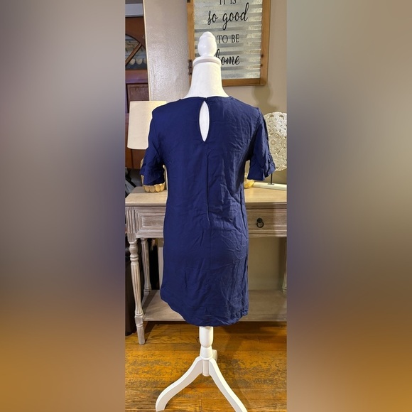 NWT Blue Rain Embroidered Dress - Picture 4 of 10